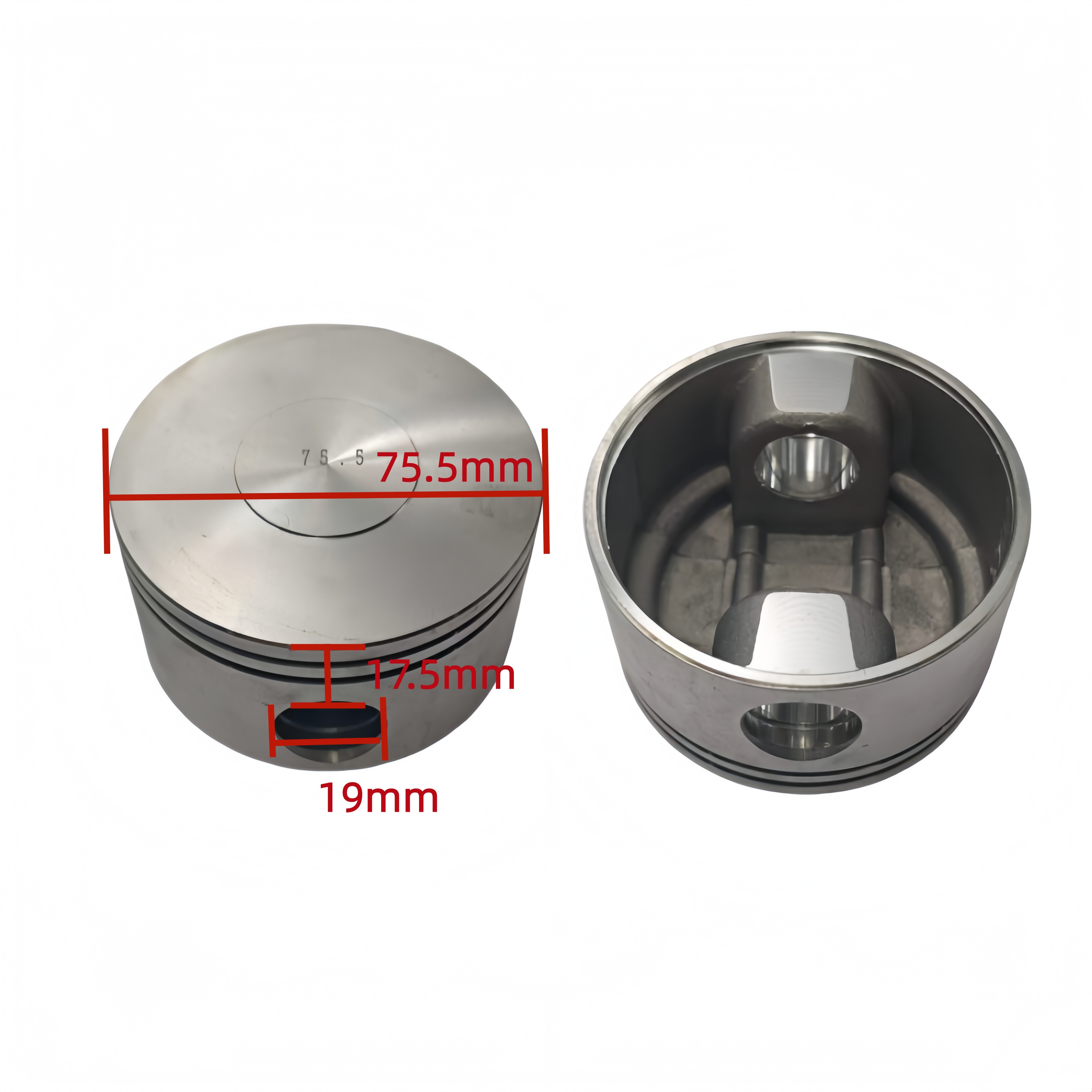 refrigeration compressor spare parts 75.5*17.5*19mm piston for copeland
